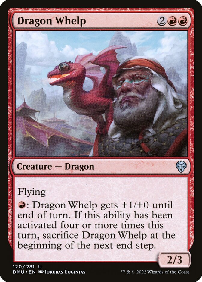 Magic the Gathering Card - Dragon Whelp - MTG Circle