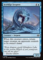 Magic the Gathering Card - Iceridge Serpent - MTG Circle