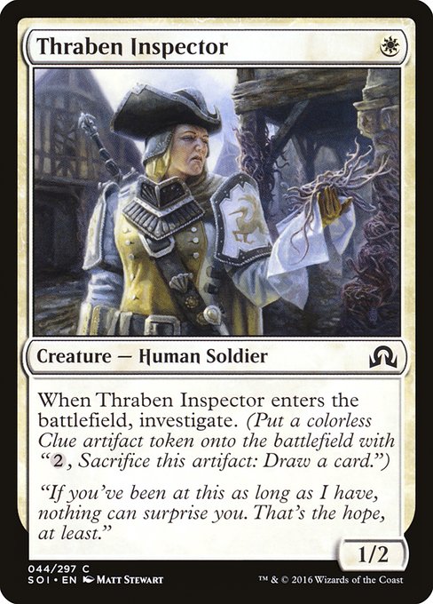Magic the Gathering Card - Thraben Inspector - MTG Circle