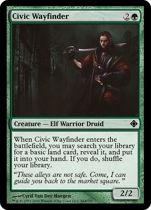 Magic the Gathering Card - Civic Wayfinder - MTG Circle