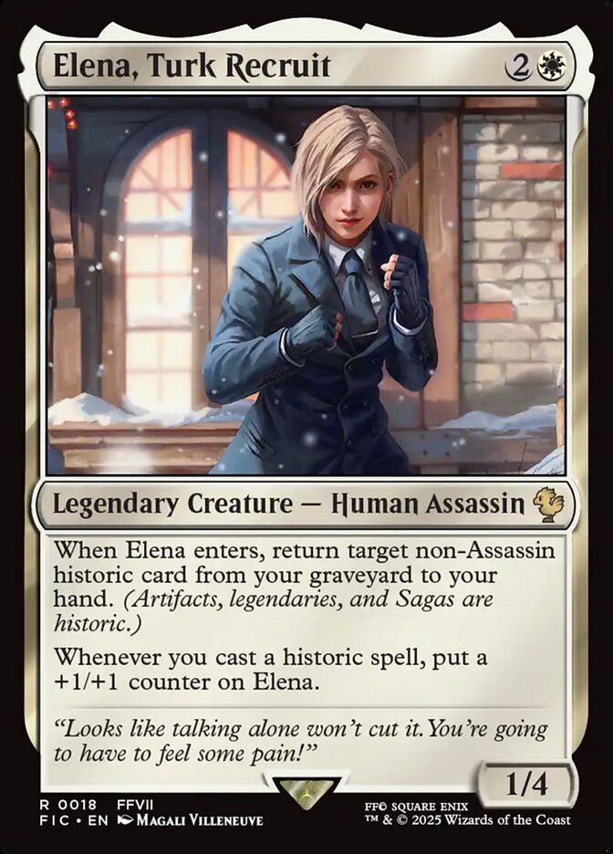 Magic the Gathering Card - Elena, Turk Recruit - MTG Circle