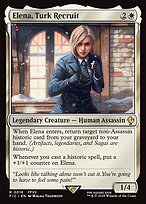 Magic the Gathering Card - Elena, Turk Recruit - MTG Circle