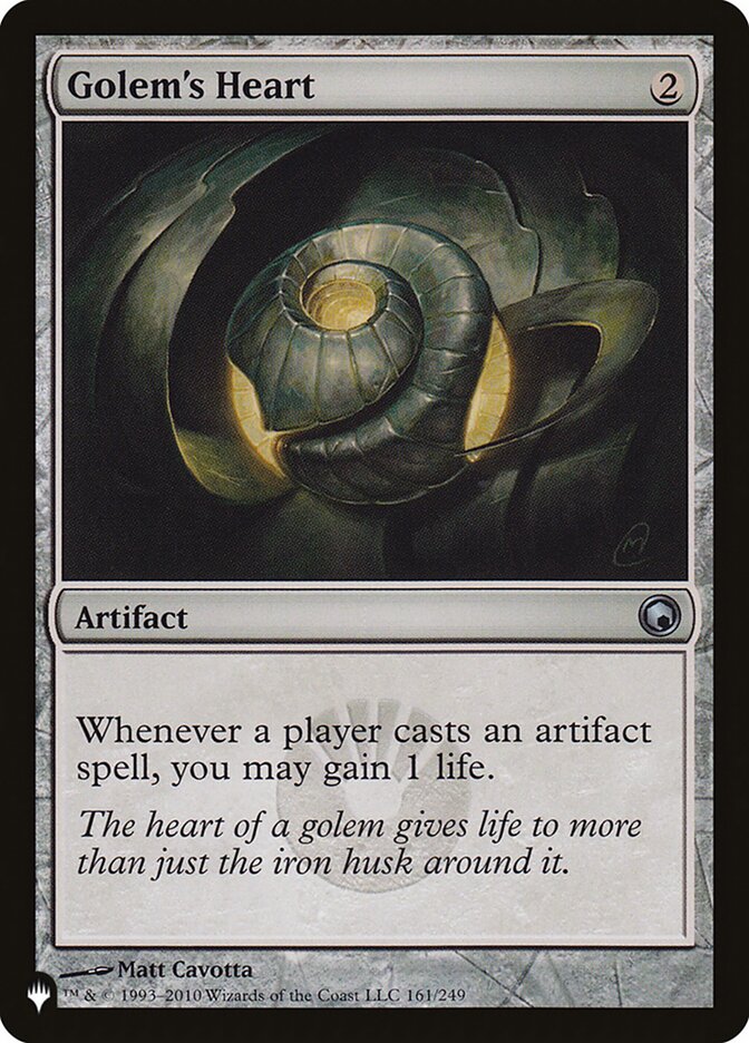 Magic the Gathering Card - Golem's Heart - MTG Circle