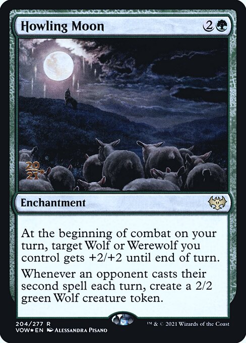 Magic the Gathering Card - Howling Moon - MTG Circle