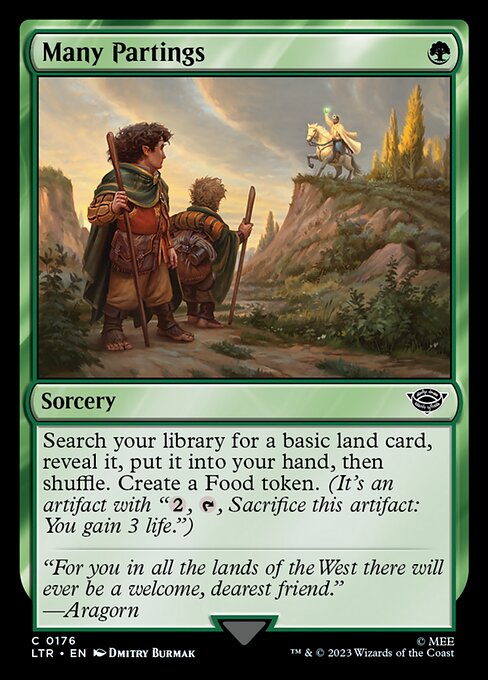Magic the Gathering Card - Many Partings - MTG Circle