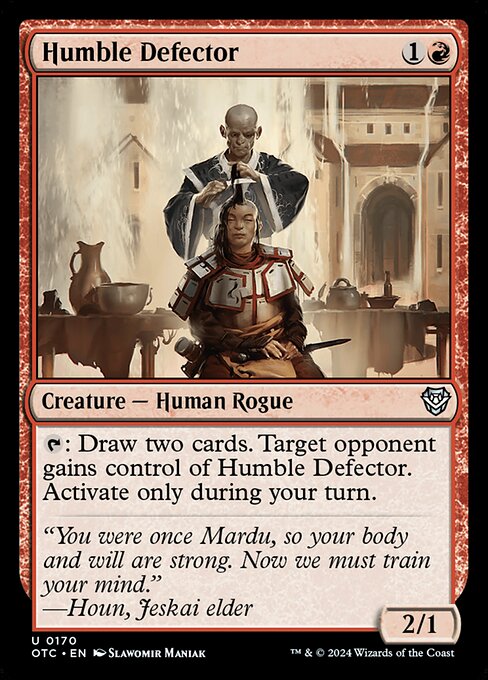 Magic the Gathering Card - Humble Defector - MTG Circle