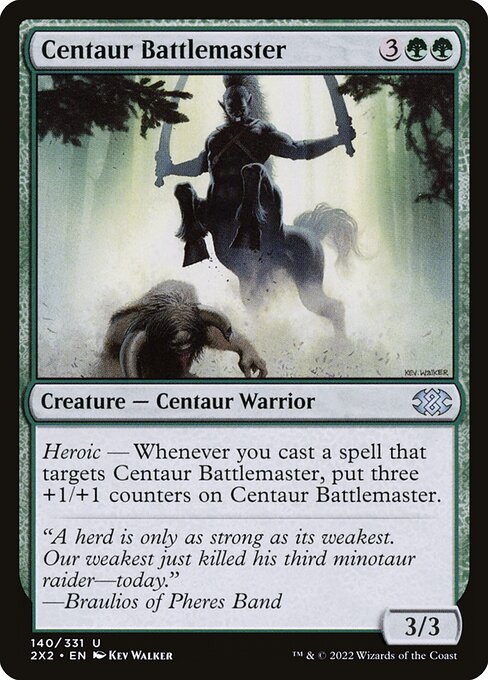 Magic the Gathering Card - Centaur Battlemaster - MTG Circle