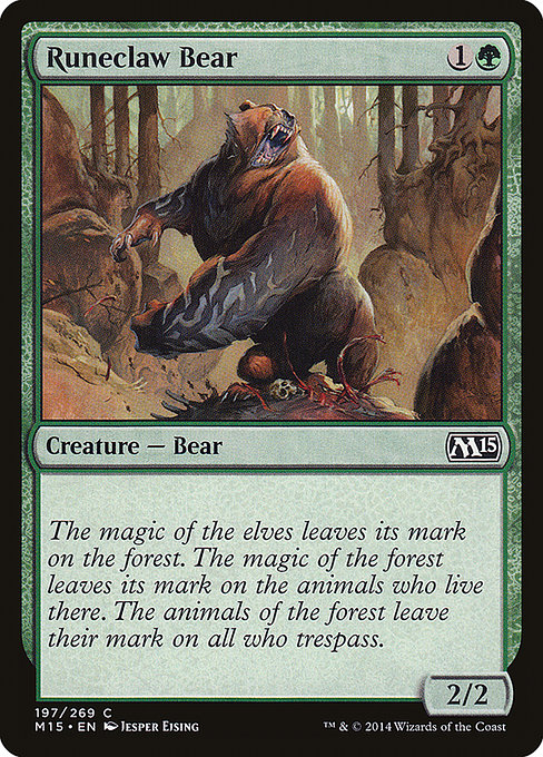 Magic the Gathering Card - Runeclaw Bear - MTG Circle