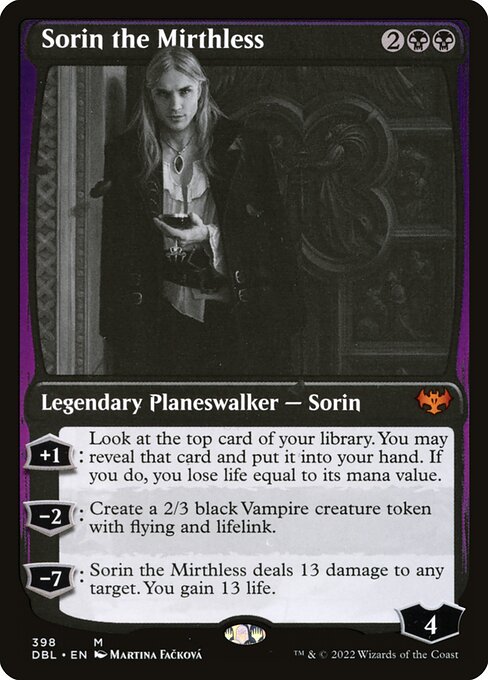 Magic the Gathering Card - Sorin the Mirthless - MTG Circle