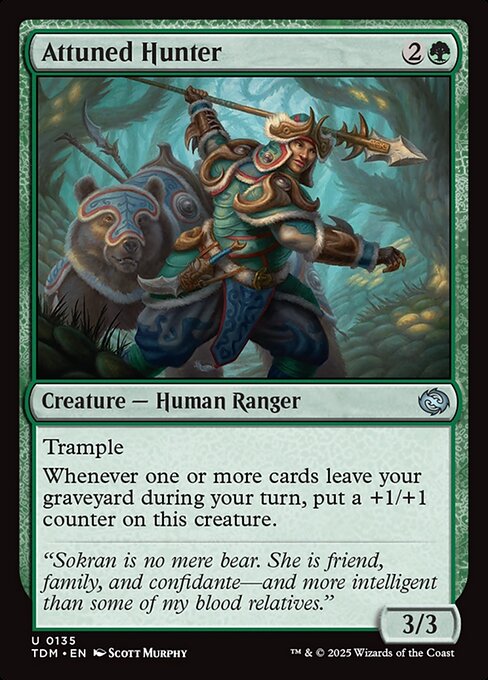 Magic the Gathering Card - Attuned Hunter - MTG Circle