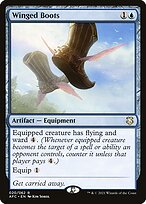 Magic the Gathering Card - Winged Boots - MTG Circle