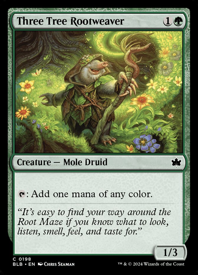 Magic the Gathering Card - Three Tree Rootweaver - MTG Circle