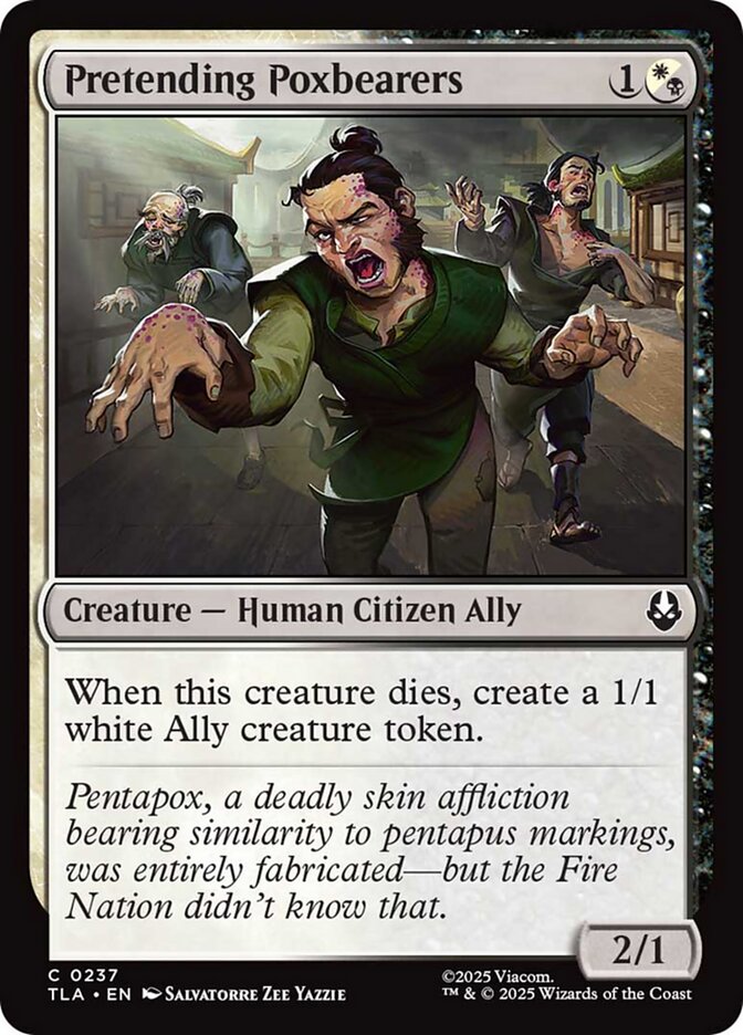 Magic the Gathering Card - Pretending Poxbearers - MTG Circle