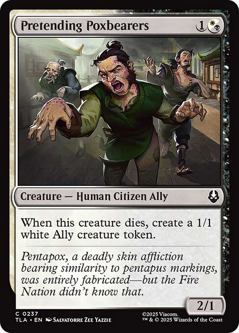 Magic the Gathering Card - Pretending Poxbearers - MTG Circle