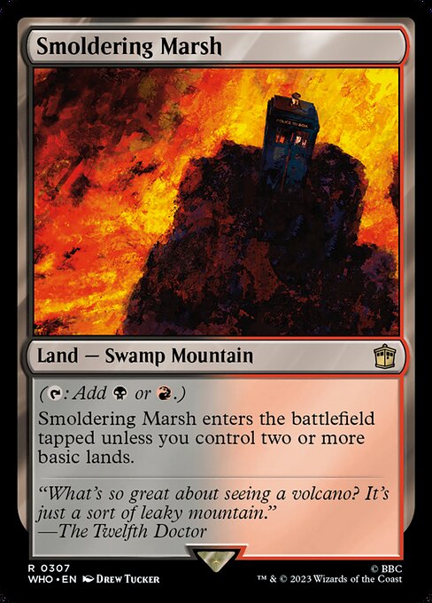 Magic the Gathering Card - Smoldering Marsh - MTG Circle
