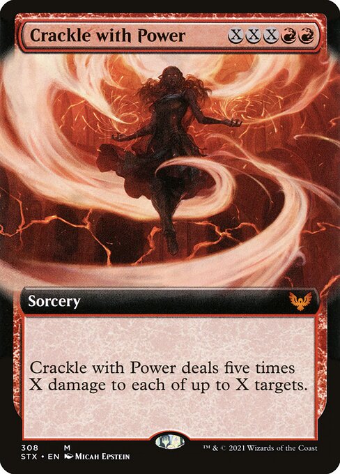 Magic the Gathering Card - Crackle with Power - MTG Circle