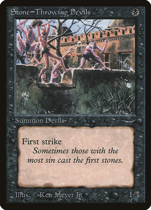 Magic the Gathering Card - Stone-Throwing Devils - MTG Circle