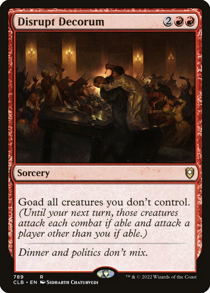 Magic the Gathering Card - Disrupt Decorum - MTG Circle