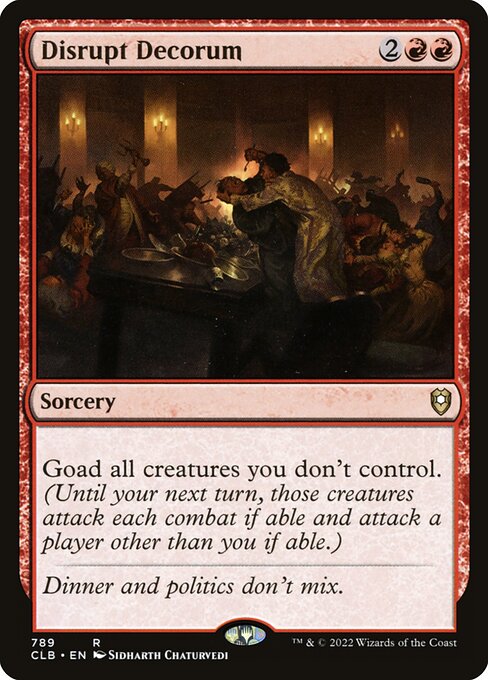 Magic the Gathering Card - Disrupt Decorum - MTG Circle