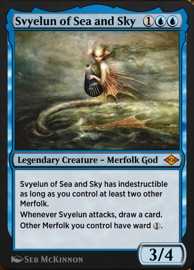 Magic the Gathering Card - Svyelun of Sea and Sky - MTG Circle