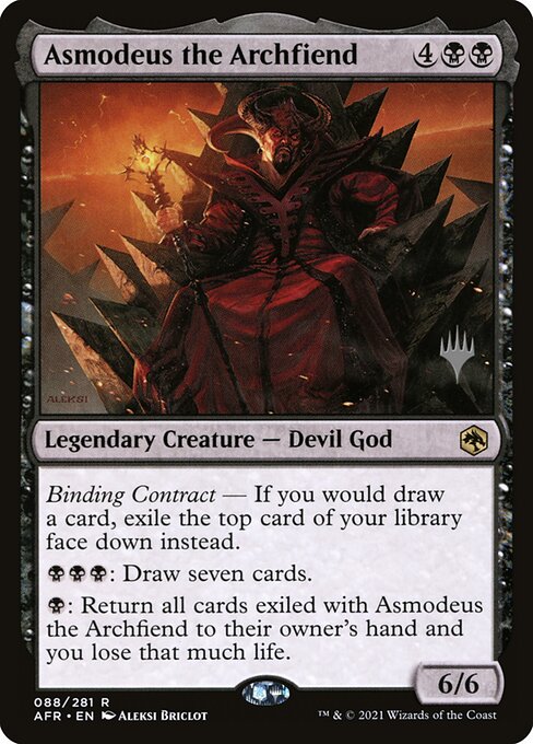 Magic the Gathering Card - Asmodeus the Archfiend - MTG Circle