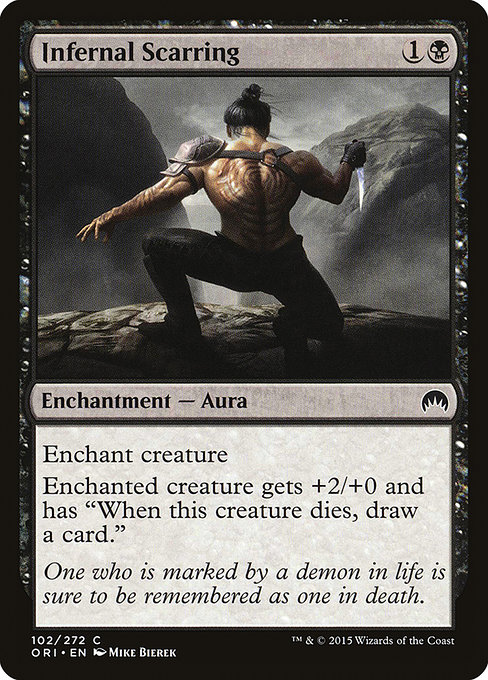 Magic the Gathering Card - Infernal Scarring - MTG Circle