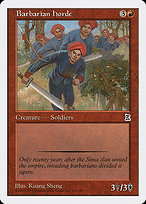 Magic the Gathering Card - Barbarian Horde - MTG Circle