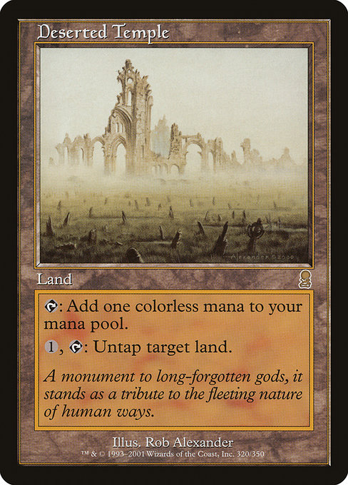 Magic the Gathering Card - Deserted Temple - MTG Circle