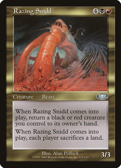 Magic the Gathering Card - Razing Snidd - MTG Circle