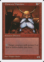 Magic the Gathering Card - Dwarven Warriors - MTG Circle