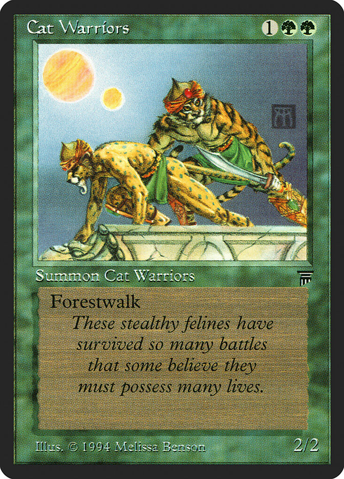 Magic the Gathering Card - Cat Warriors - MTG Circle