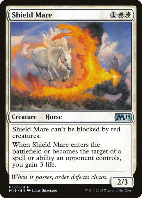 Magic the Gathering Card - Shield Mare - MTG Circle
