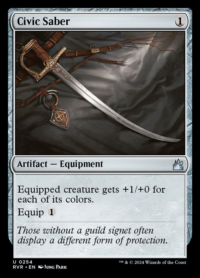 Magic the Gathering Card - Civic Saber - MTG Circle