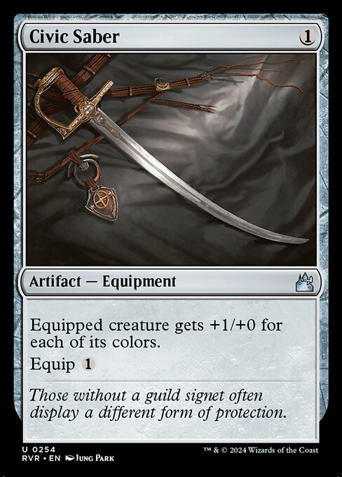 Magic the Gathering Card - Civic Saber - MTG Circle