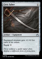 Magic the Gathering Card - Civic Saber - MTG Circle
