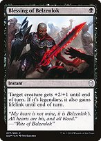 Magic the Gathering Card - Blessing of Belzenlok - MTG Circle