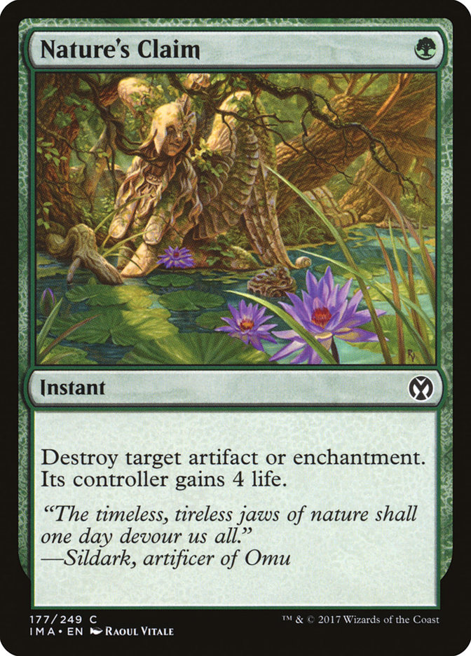 Magic the Gathering Card - Nature's Claim - MTG Circle