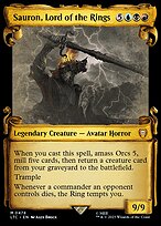 Magic the Gathering Card - Sauron, Lord of the Rings - MTG Circle