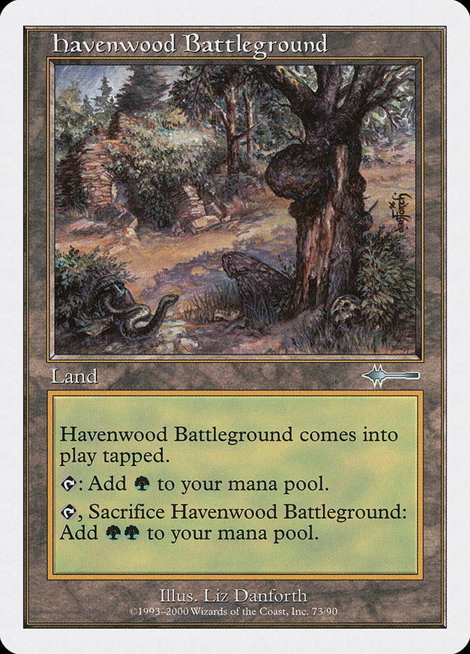 Magic the Gathering Card - Havenwood Battleground - MTG Circle
