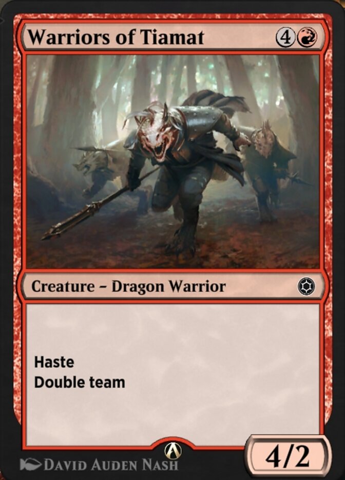 Magic the Gathering Card - Warriors of Tiamat - MTG Circle