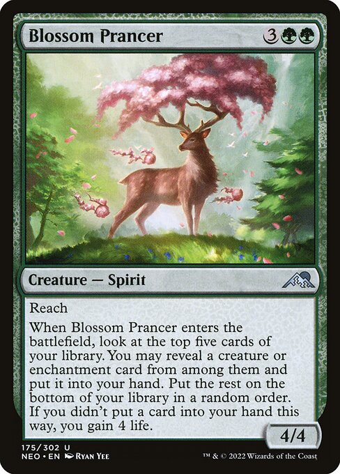Magic the Gathering Card - Blossom Prancer - MTG Circle
