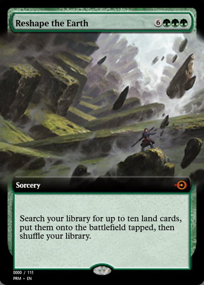 Magic the Gathering Card - Reshape the Earth - MTG Circle