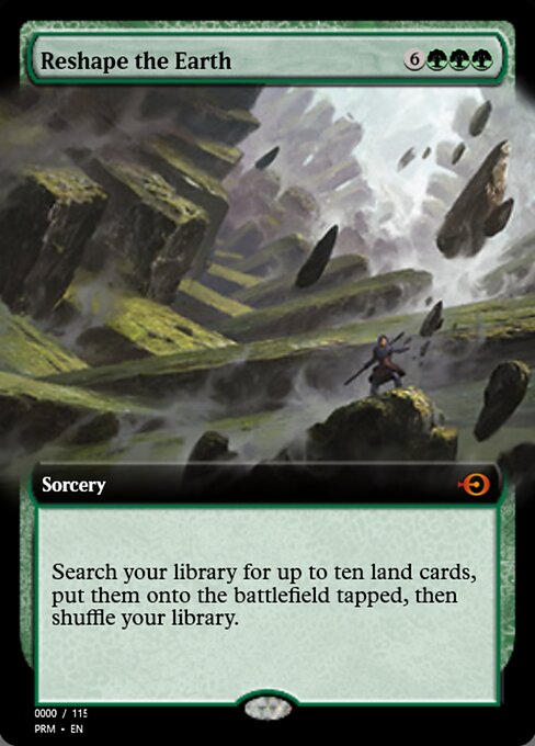 Magic the Gathering Card - Reshape the Earth - MTG Circle