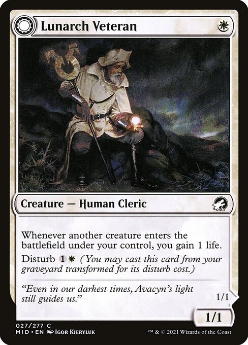 Magic the Gathering Card - Lunarch Veteran - MTG Circle