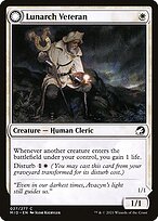 Magic the Gathering Card - Lunarch Veteran // Luminous Phantom - MTG Circle