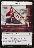 Magic the Gathering Card - Monk - MTG Circle