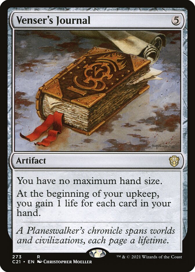 Magic the Gathering Card - Venser's Journal - MTG Circle