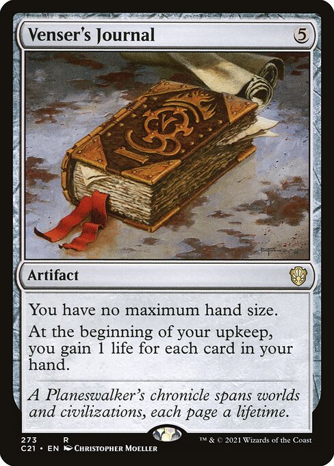Magic the Gathering Card - Venser's Journal - MTG Circle