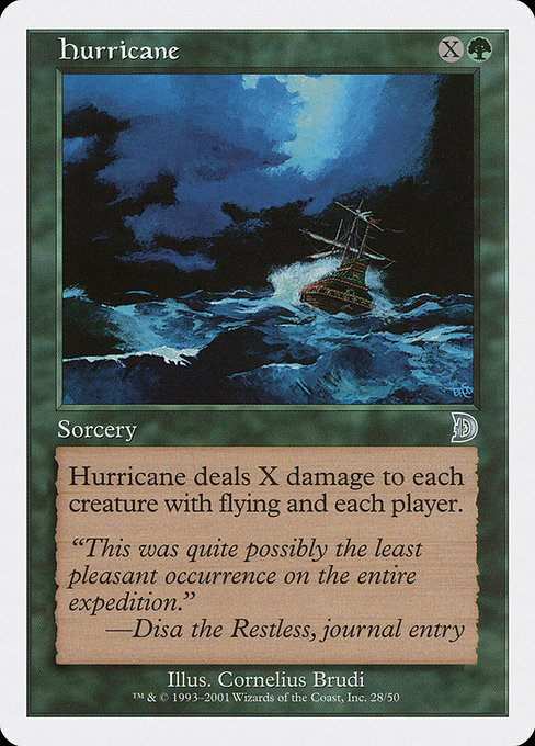 Magic the Gathering Card - Hurricane - MTG Circle