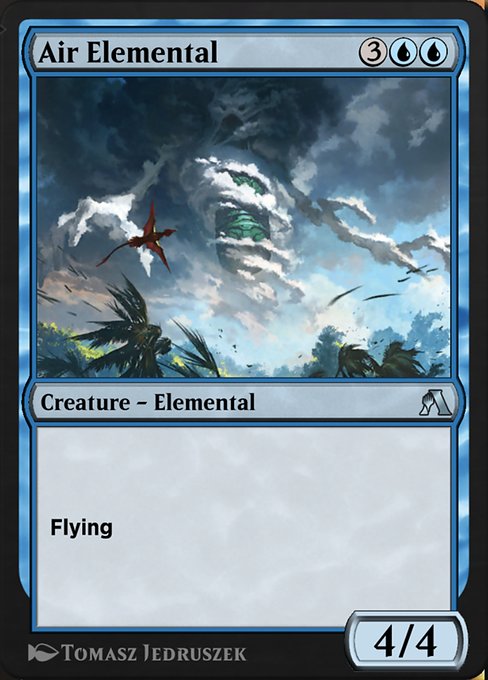 Magic the Gathering Card - Air Elemental - MTG Circle